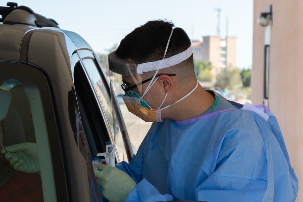 Military medical team in Yuma tests patients for COVID