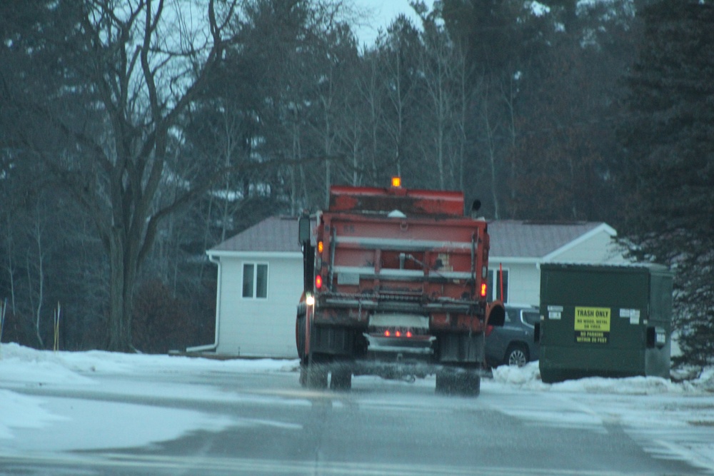 Snow removal operations at Fort McCoy