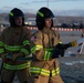 Firefighters assigned to Naval Support Facility Redzikowo, test firehose nozzles