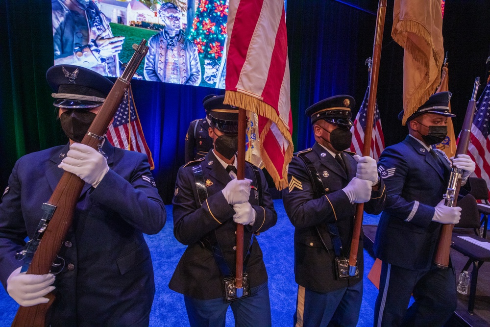 NJNG Honor Guard practices for Gov. Murphy's inauguration ceremony
