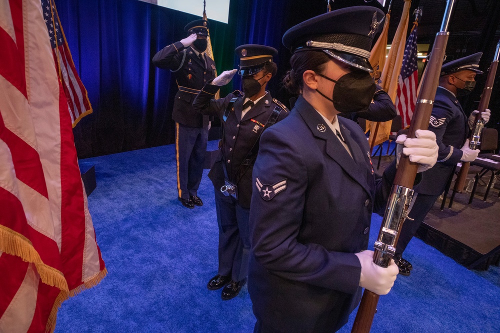 NJNG Honor Guard practices for Gov. Murphy's inauguration ceremony