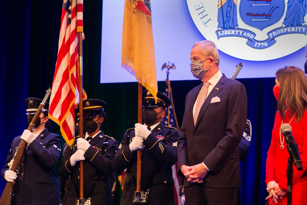 NJNG Honor Guard participates at Gov. Murphy's inauguration ceremony
