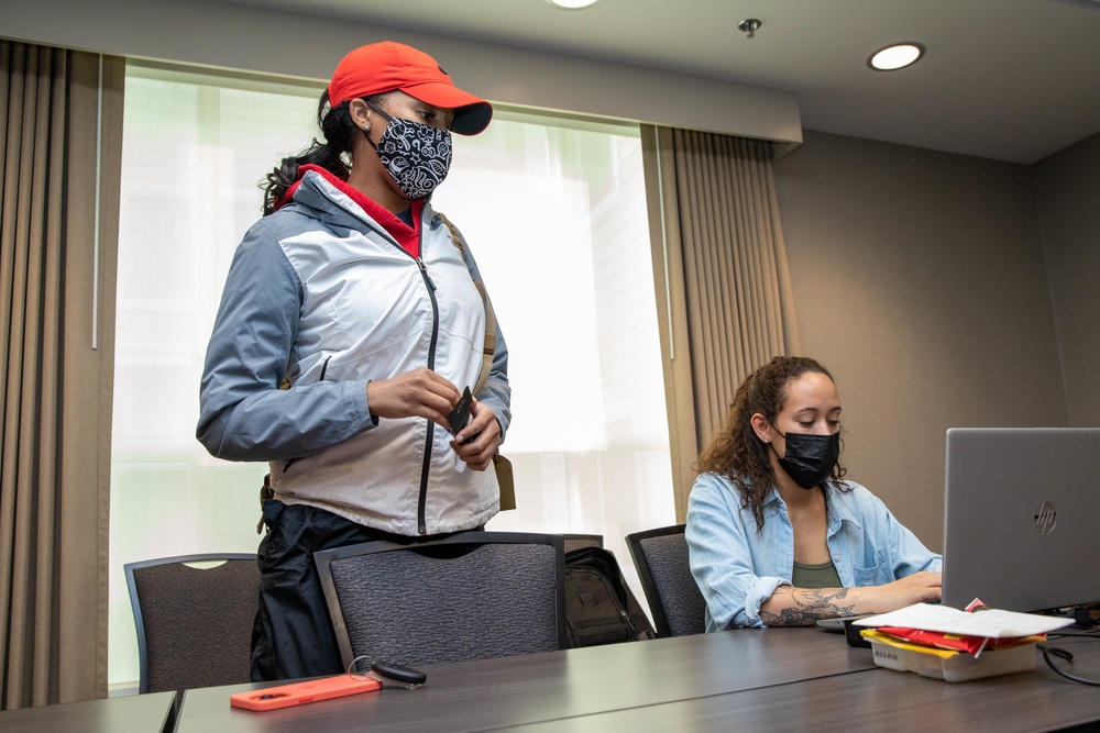 U.S. Army Military Medical Team In-Process in Rhode Island