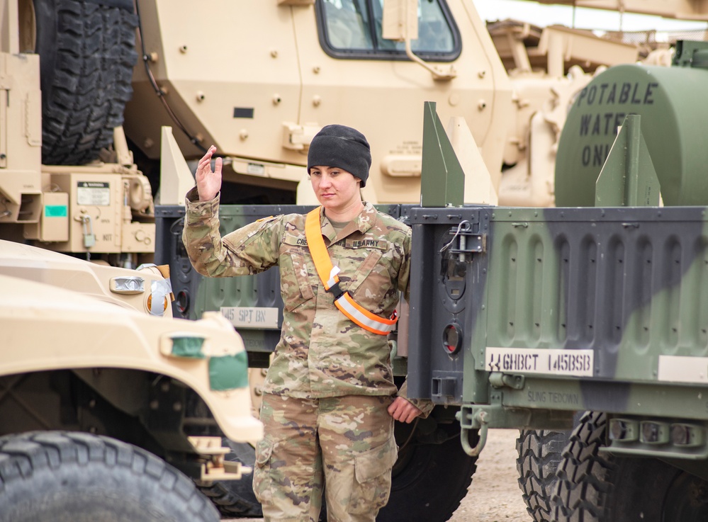 Idaho Army National Guard conducts railhead operations for upcoming deployment