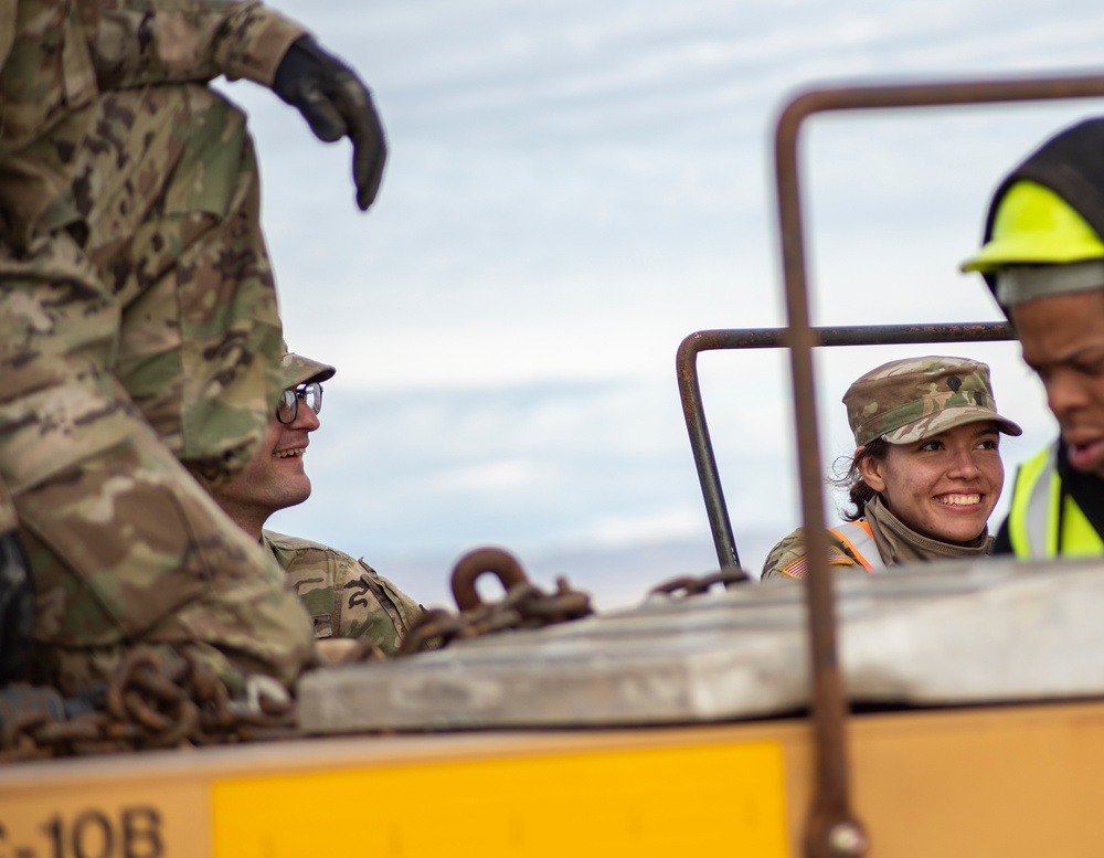 Idaho Army National Guard conducts railhead operations for upcoming deployment