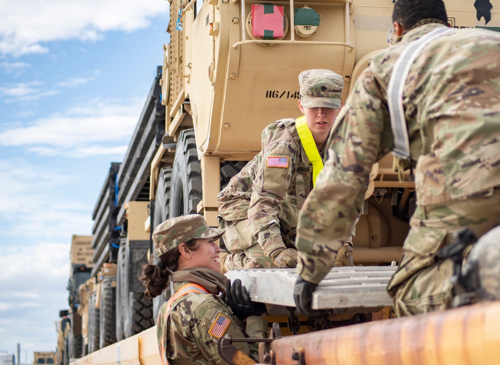 Idaho Army National Guard conducts railhead operations for upcoming deployment