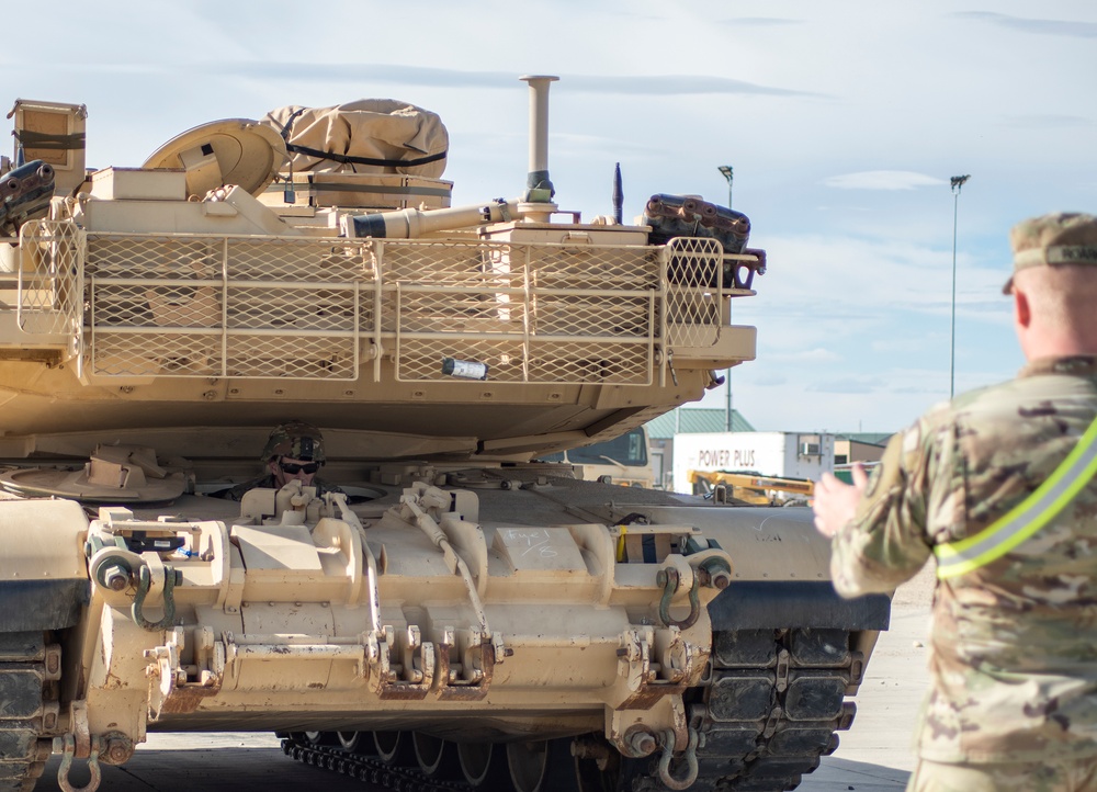 Idaho Army National Guard conducts railhead operations for upcoming deployment