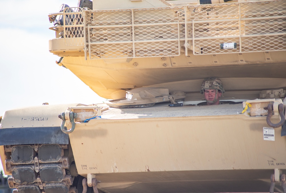 Idaho Army National Guard conducts railhead operations for upcoming deployment