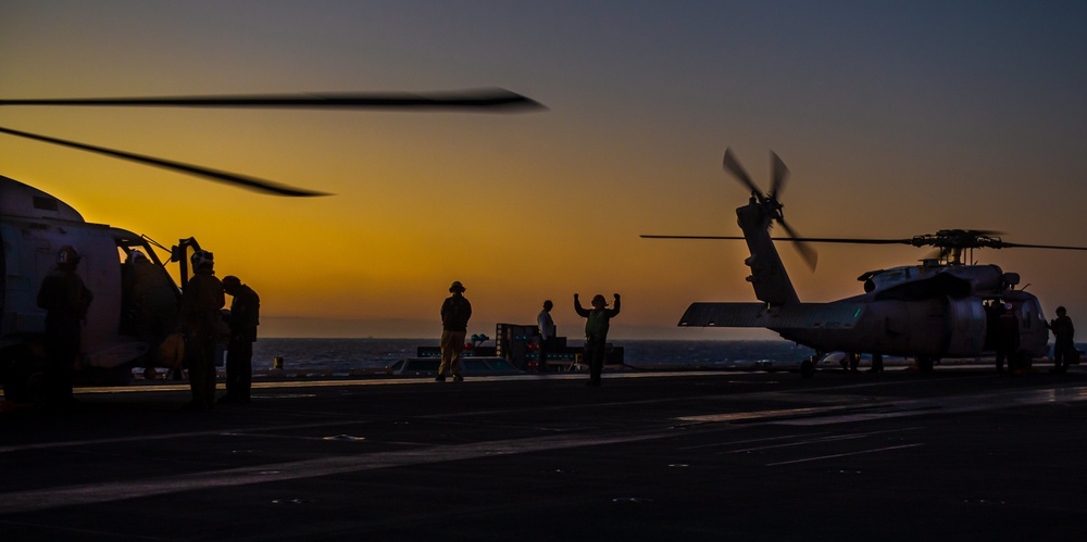 The Harry S. Truman Carrier Strike Group is on a scheduled deployment in the U.S. Sixth Fleet area of operations in support of naval operations to maintain maritime stability and security.