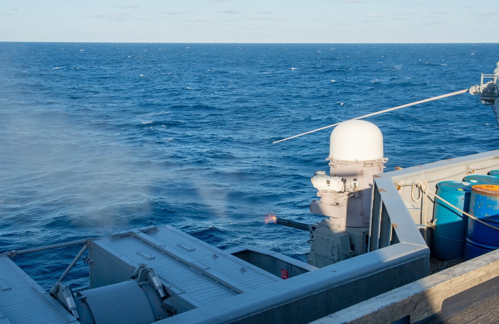 The Harry S. Truman Carrier Strike Group is on a scheduled deployment in the U.S. Sixth Fleet area of operations in support of naval operations to maintain maritime stability and security.