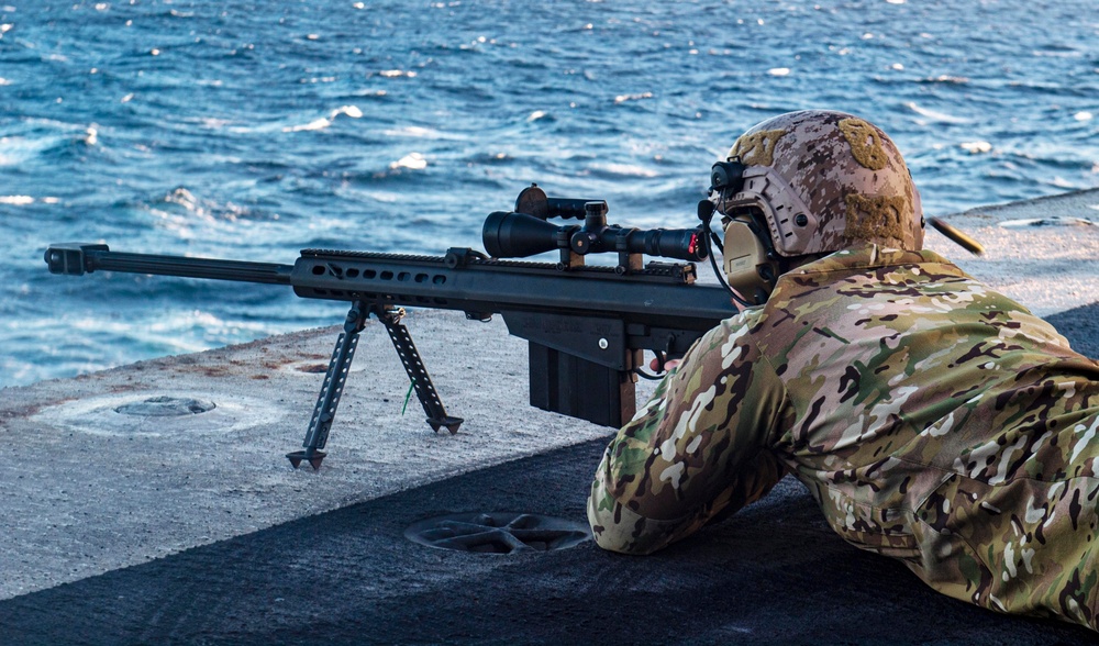 The Harry S. Truman Carrier Strike Group is on a scheduled deployment in the U.S. Sixth Fleet area of operations in support of naval operations to maintain maritime stability and security.