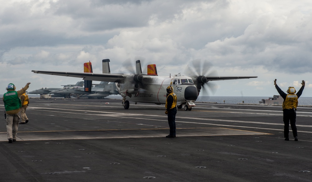 The Harry S. Truman Carrier Strike Group is on a scheduled deployment in the U.S. Sixth Fleet area of operations in support of naval operations to maintain maritime stability and security.