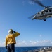 HSC 22 Helo Takes off from USS Milwaukee