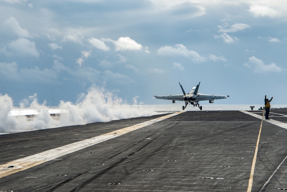 USS Harry S. Truman (CVN 75) transits the Atlantic Ocean.