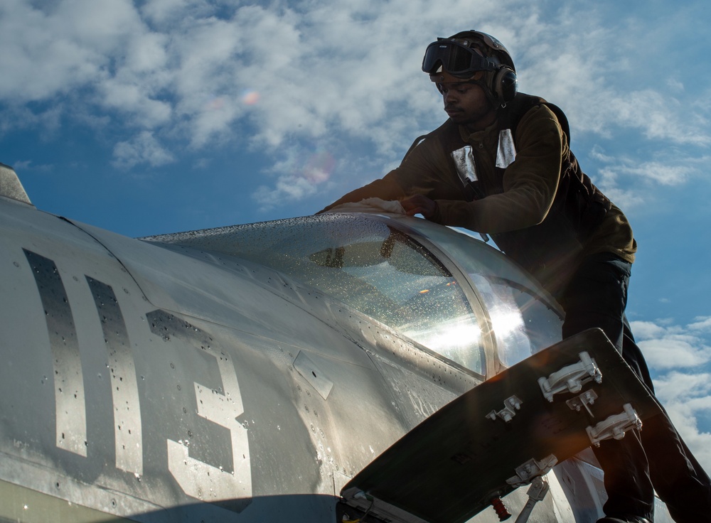 The Harry S. Truman Carrier Strike Group is on a scheduled deployment in the U.S. Sixth Fleet area of operations in support of naval operations to maintain maritime stability and security.