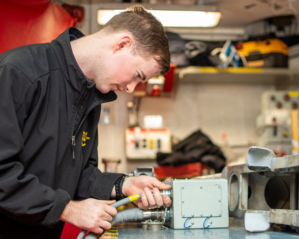 The Harry S. Truman Carrier Strike Group is on a scheduled deployment in the U.S. Sixth Fleet area of operations in support of naval operations to maintain maritime stability and security.