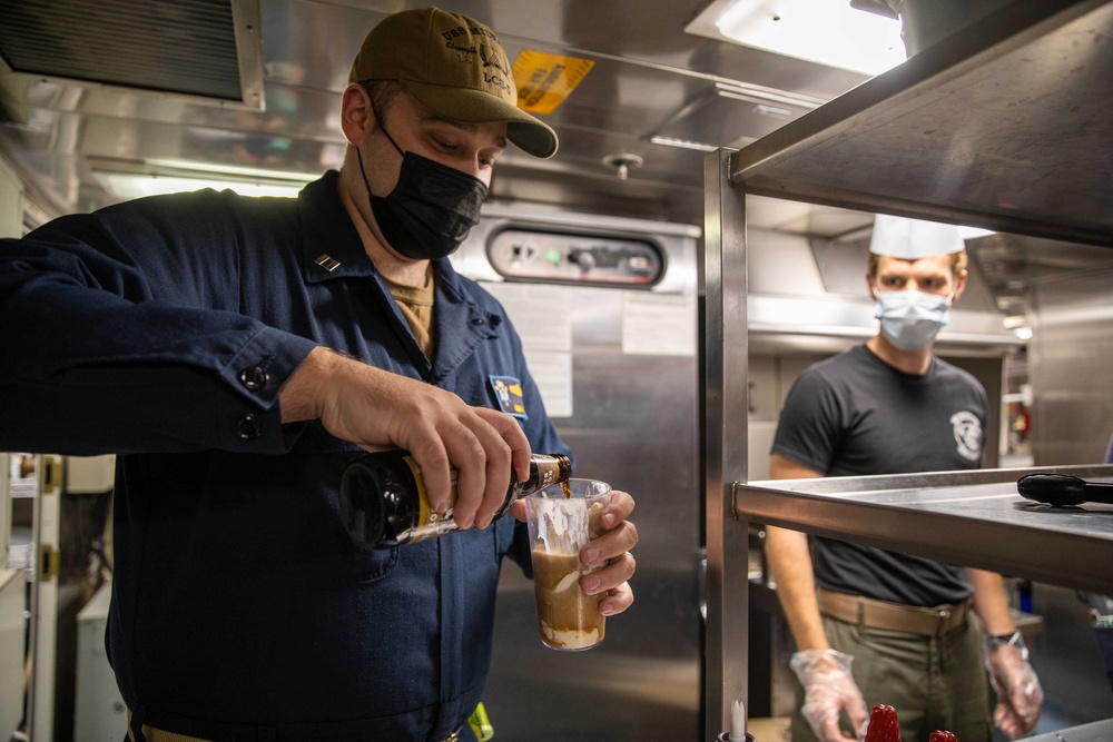 Dvids Images Uss Milwaukee Sailors Conduct Ice Cream Social Image Of