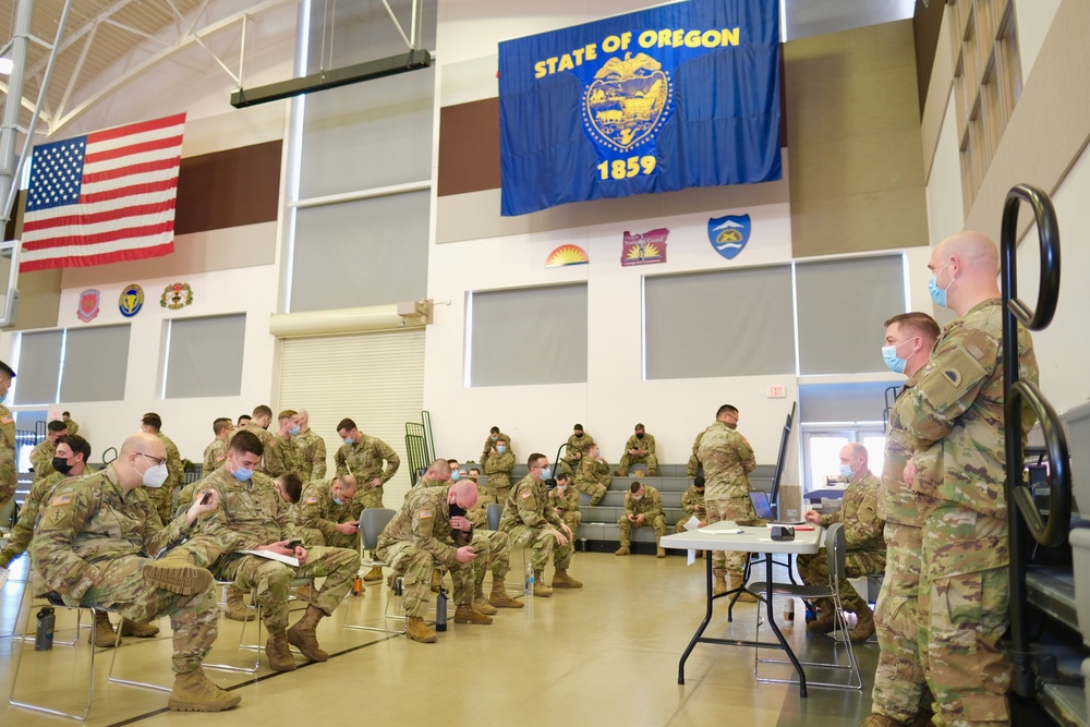 41st IBCT Mobilizes to help in Oregon hospitals again