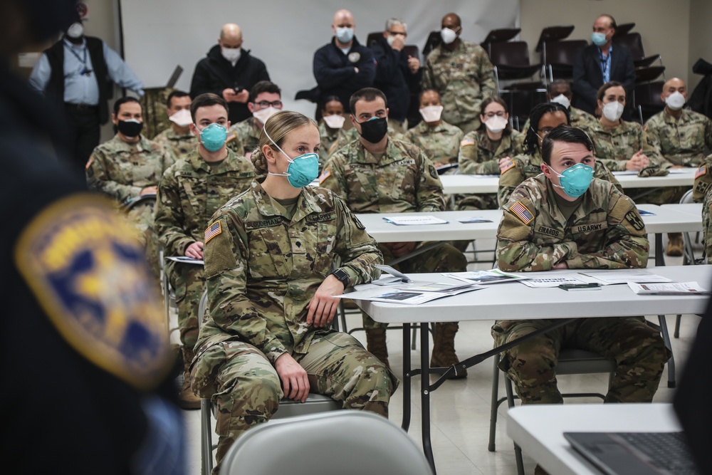 U.S. Army Medical Team Arrives at University Hospital in Newark, New Jersey