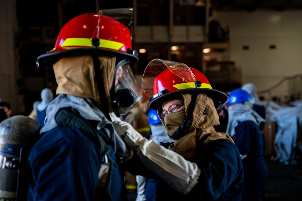 USS Ronald Reagan (CVN 76) General Quarters Drill