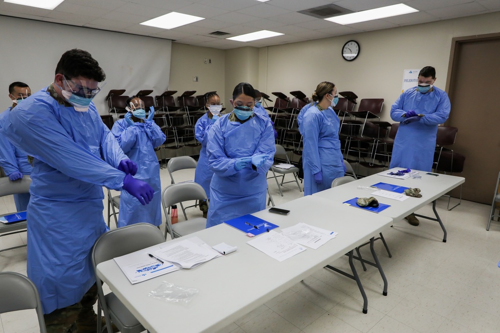 U.S. Army Military Medical Team arrives at University Hospital in Newark, New Jersey.