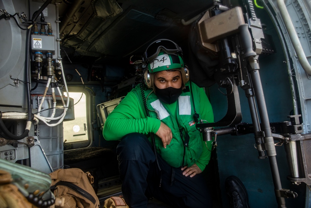 Sailors Aboard USS Ralph Johnson (DDG 114) Conduct Flight Operations