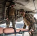 Marines with Combat Logistics Regiment 37 conduct air casualty evacuation drills