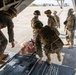 Marines with Combat Logistics Regiment 37 conduct air casualty evacuation drills