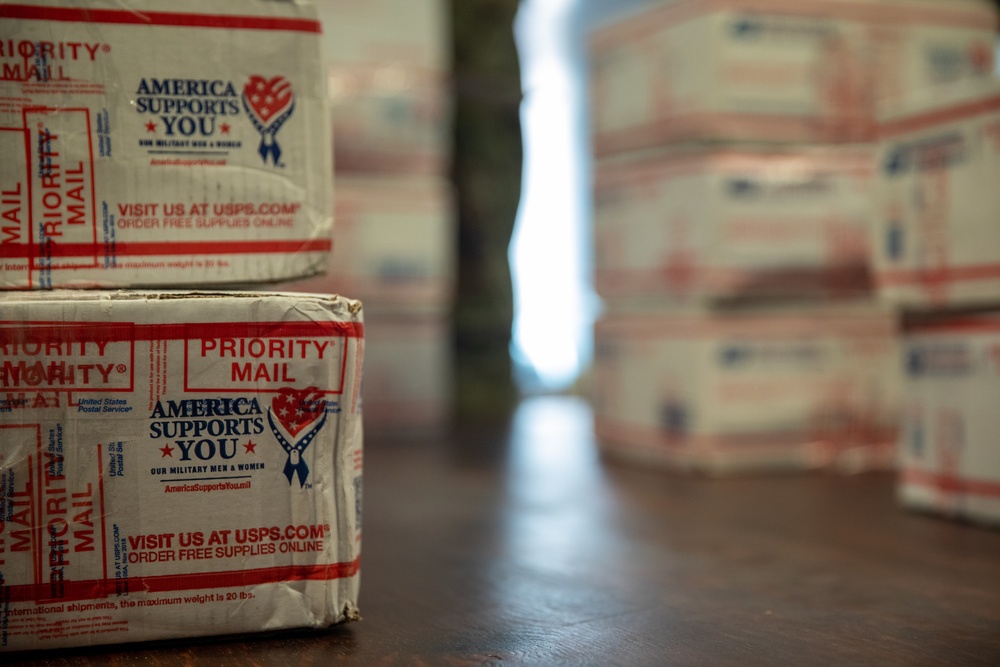 Soldiers Receive Care Packages During Poland Deployment