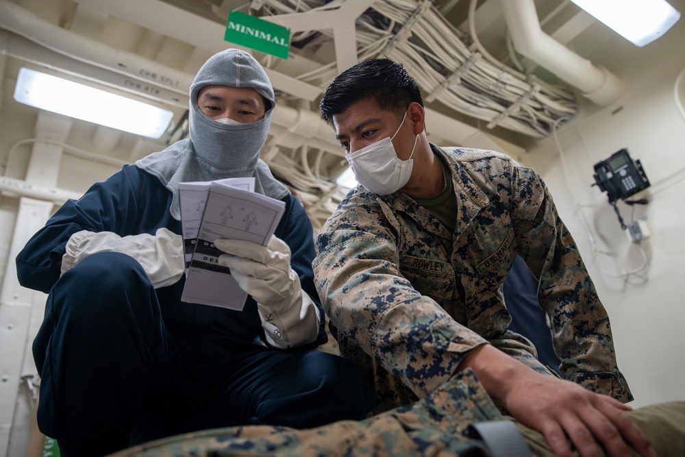 11th MEU, USS Portland mass casualty training