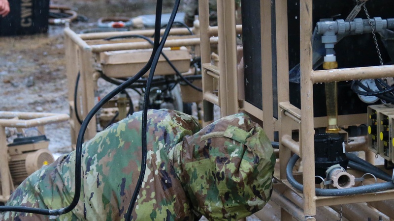 227TH Conducts full scale Water Purification Operation