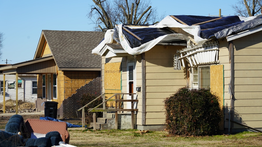 Severe Weather and Tornado Damage in Trumann, Arkansas