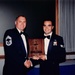Senior Airman Jason Vattioni receives the John Levitow Award