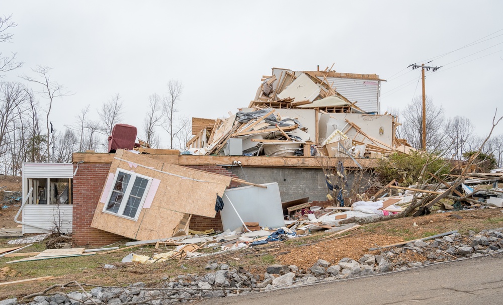 Tornado Damage in Cambridge Shores, Kentucky