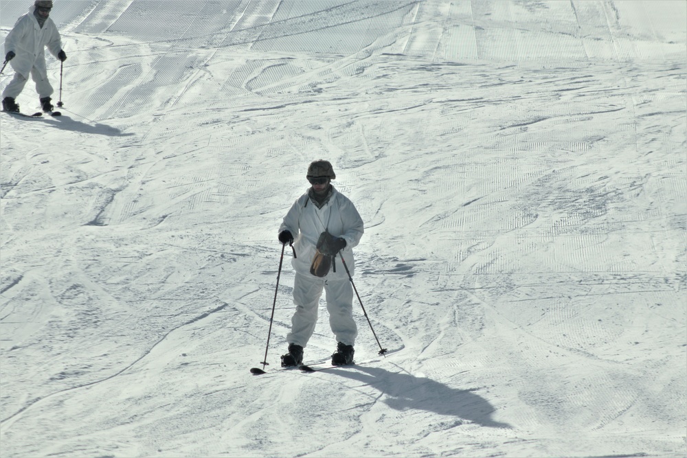 CWOC students complete skiing familiarization during training at Fort McCoy