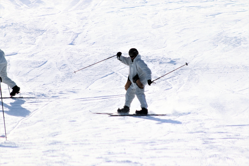 CWOC students complete skiing familiarization during training at Fort McCoy