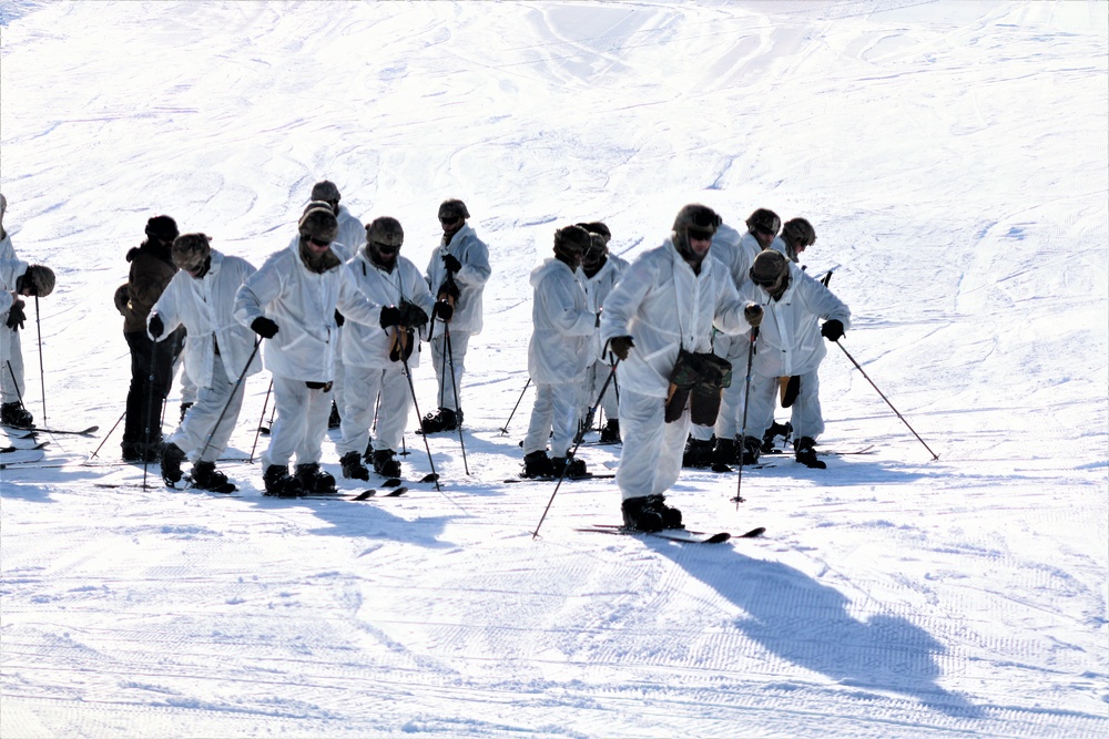 CWOC students complete skiing familiarization during training at Fort McCoy