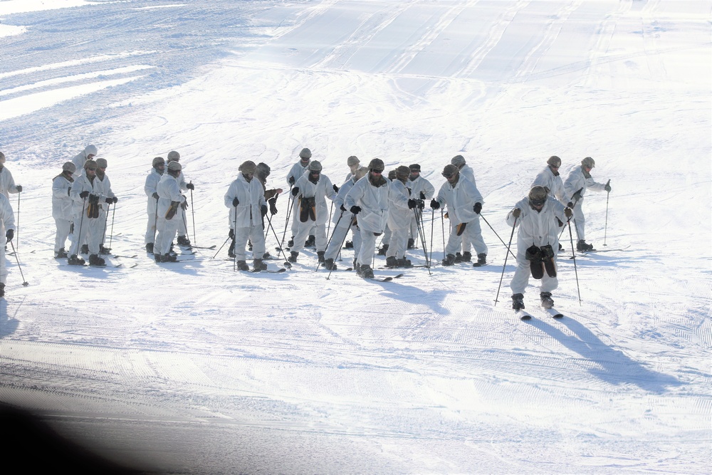 CWOC students complete skiing familiarization during training at Fort McCoy