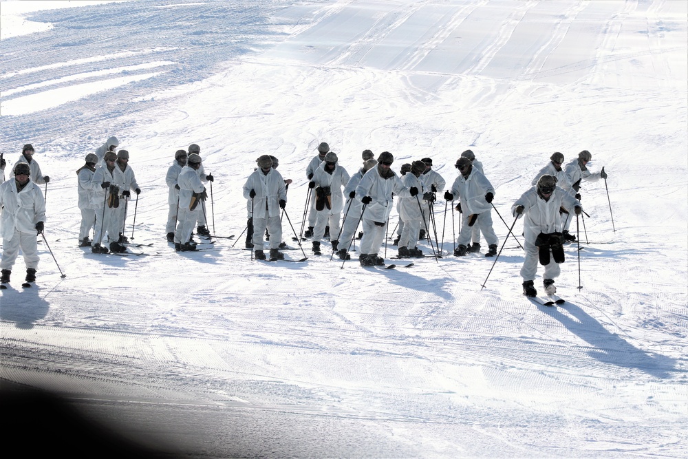 CWOC students complete skiing familiarization during training at Fort McCoy