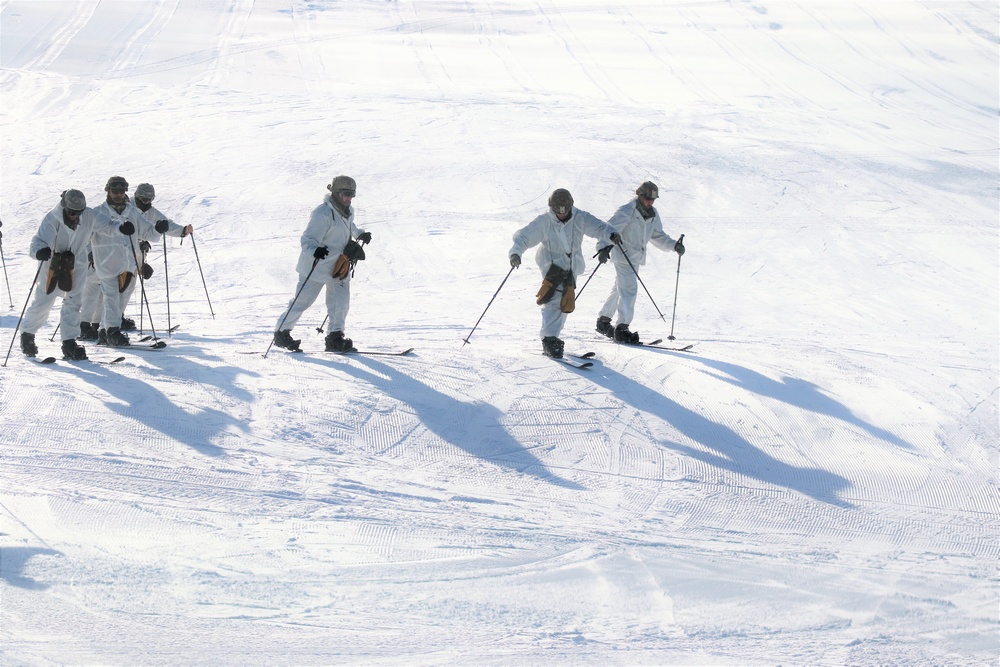 CWOC students complete skiing familiarization during training at Fort McCoy