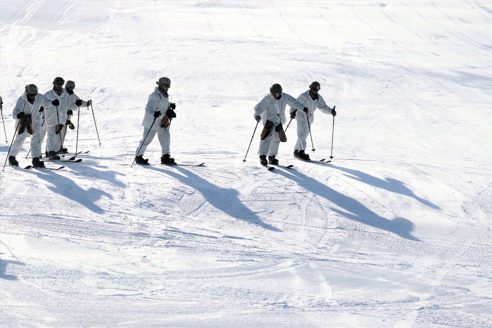 CWOC students complete skiing familiarization during training at Fort McCoy