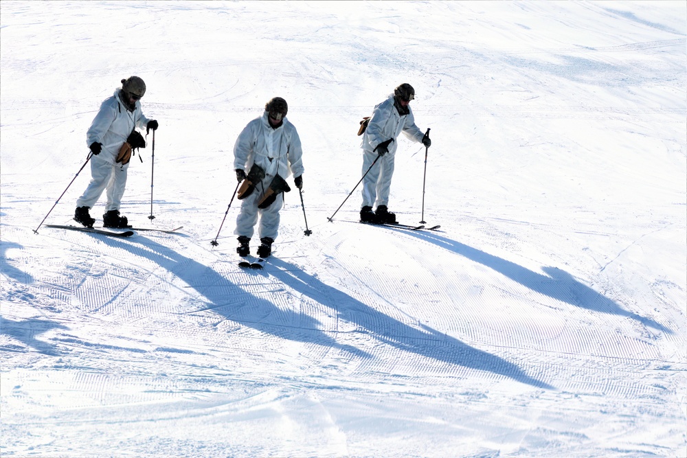 CWOC students complete skiing familiarization during training at Fort McCoy