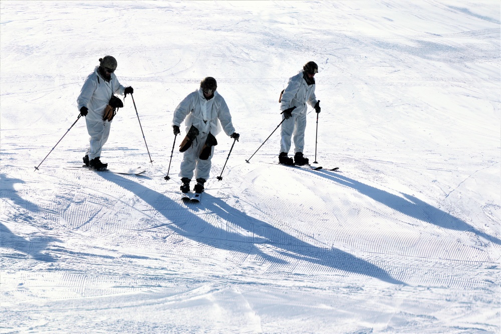 CWOC students complete skiing familiarization during training at Fort McCoy