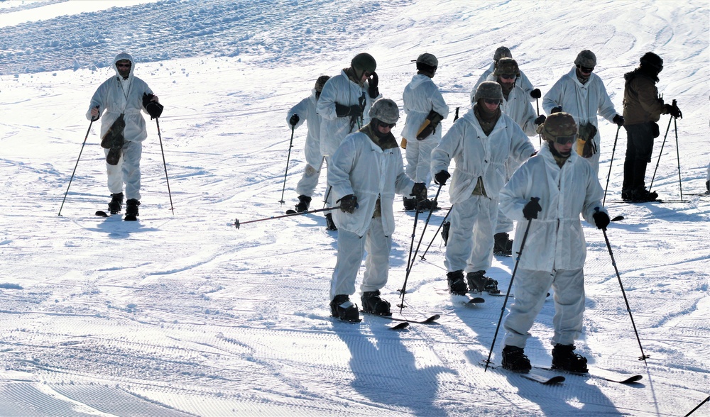 CWOC students complete skiing familiarization during training at Fort McCoy