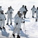 Cold-Weather Operations Course students complete skiing familiarization during training at Fort McCoy