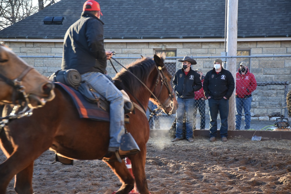 Candidates try out for Commanding General’s Mounted Color Guard