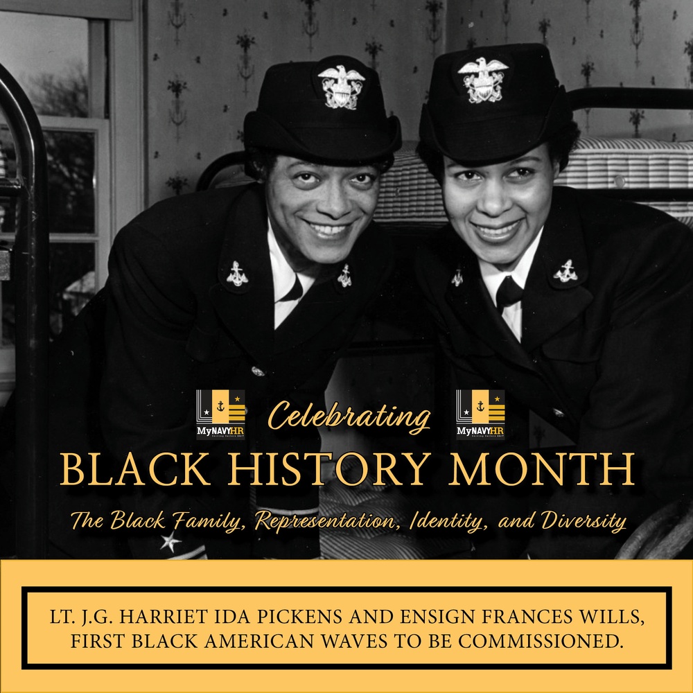 MyNavy HR Black History Month Graphic - Harriet Ida Pickens and Frances Wills