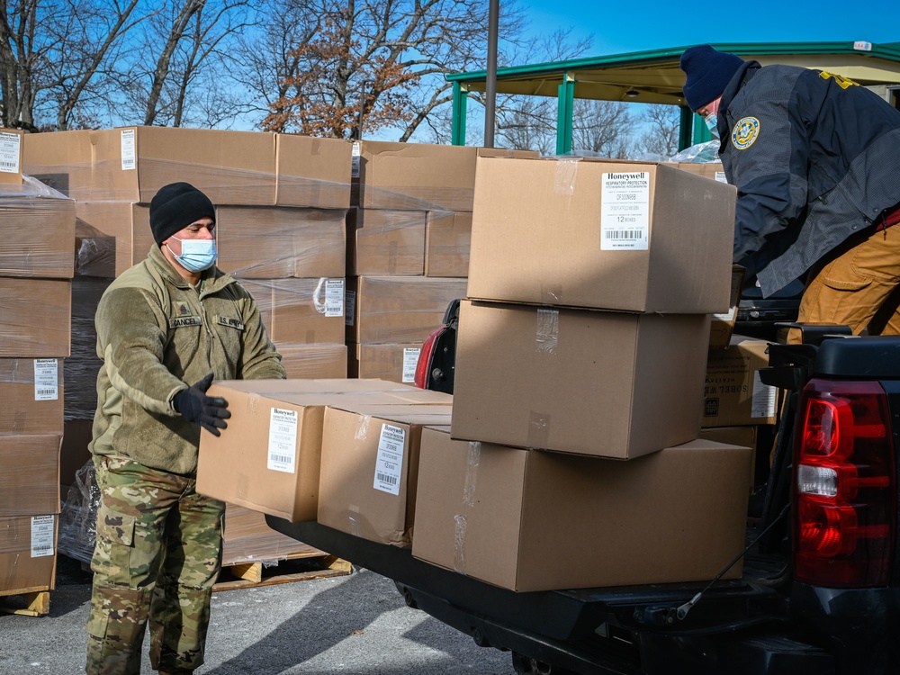 Connecticut National Guard distributes COVID-19 rapid tests to nursing homes