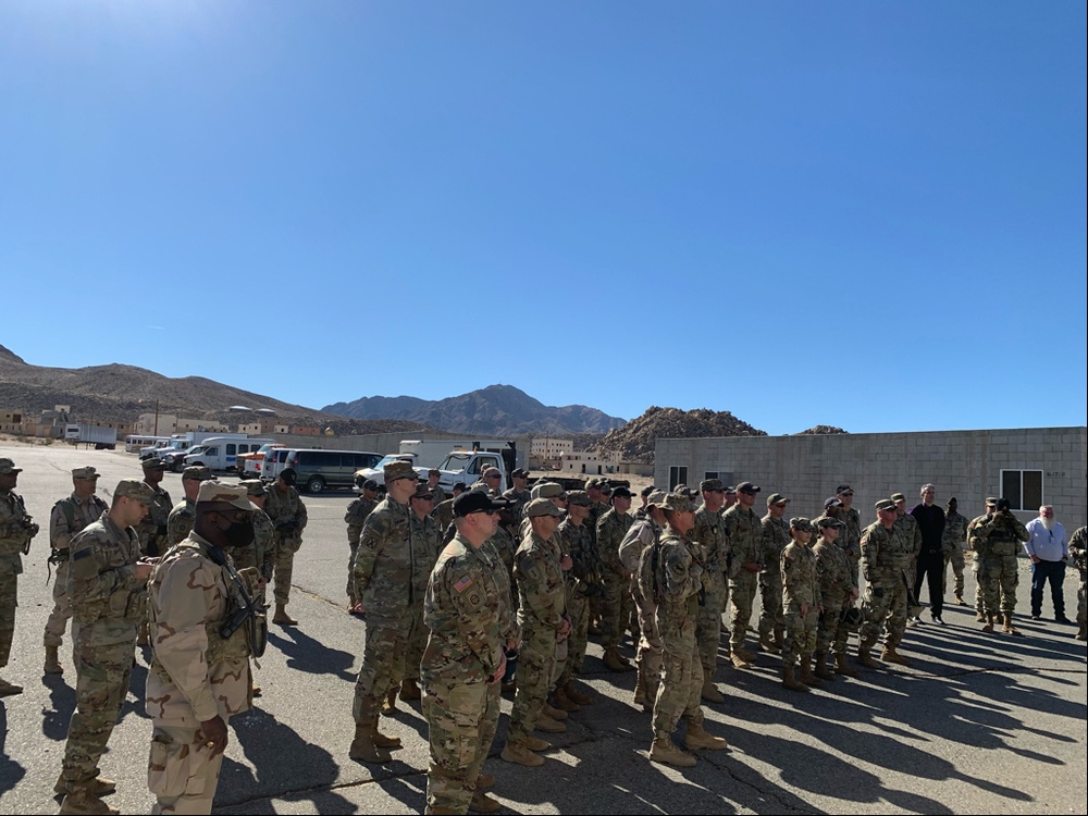 NTC Dedicates Place In the Desert (PID) to Departing CSM