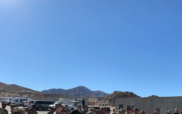NTC Dedicates Place In the Desert (PID) to Departing CSM